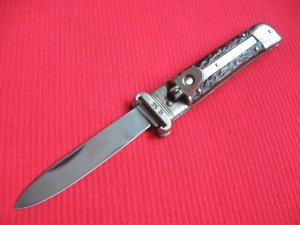 Vintage Solingen Germany Shell Puller Bone Switchblade Knife