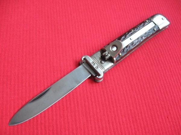 Vintage Solingen Germany Shell Puller Bone Switchblade Knife