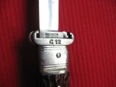 Vintage Solingen Germany Shell Puller Bone Switchblade Knife