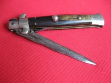 Vintage 1950's INTER ITALY Kriss Picklock STILETTO 9" (23 cm.) Switchblade Knife