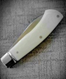 Pablo Castellani Super Tusk Native..4"..14C28N...Fluted/integral/doved bolsters..makers pouch/coa