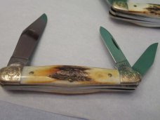 Case XX 1983 Stag Whittler Set of 3 Knives Pattern # (1) 5380 (2) 5383 (3) 5308