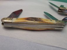 Case XX 1983 Stag Whittler Set of 3 Knives Pattern # (1) 5380 (2) 5383 (3) 5308