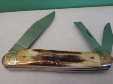 Case XX 1983 Stag Whittler Set of 3 Knives Pattern # (1) 5380 (2) 5383 (3) 5308
