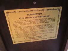 Case XX 1983 Stag Whittler Set of 3 Knives Pattern # (1) 5380 (2) 5383 (3) 5308