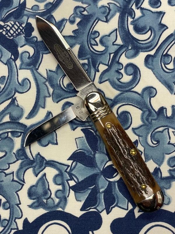 Great Eastern Cutlery Pemberton Small English Jack 2-Blade Stag with Spear/Pen Blades Great Eastern Cutlery Pemberton Small English Jack 2-Blade Stag with Spear/Pen Blades