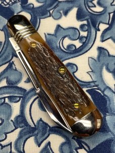 Great Eastern Cutlery Pemberton Small English Jack 2-Blade Stag with Spear/Pen Blades
