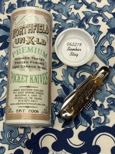 Great Eastern Cutlery Pemberton Small English Jack 2-Blade Stag with Spear/Pen Blades