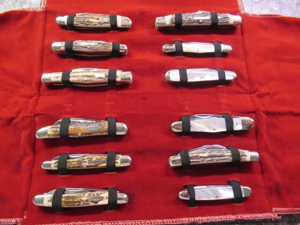 Kissing Crane 1990 (RobT Klass) Reproduction Series of 12 Knives  Limited Edition of 600 Sets
