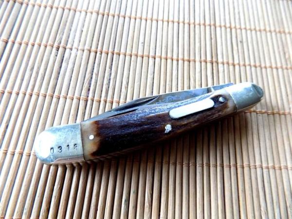 J. Nielsen-Mayer & Sons Cutlery Co Cleve. Ohio Stag Whittler Knife Serial#0318