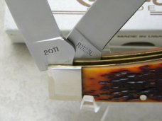 Remington UMC USA R1123L Bone Double Lockback Knife NIB