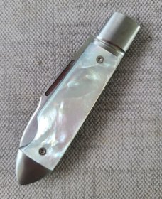 Vincenzo Balistreri MOP Bullet Head Easy Open.3.75"...Fluted bolsters..AEB-L.. filework...coa..slip.