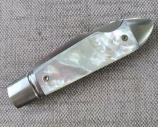 Vincenzo Balistreri MOP Bullet Head Easy Open.3.75"...Fluted bolsters..AEB-L.. filework...coa..slip.