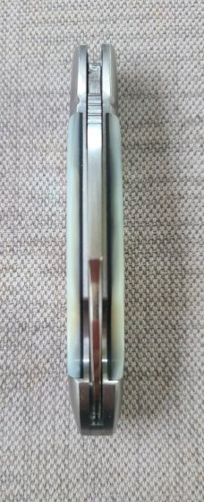 Vincenzo Balistreri MOP Bullet Head Easy Open.3.75"...Fluted bolsters..AEB-L.. filework...coa..slip.