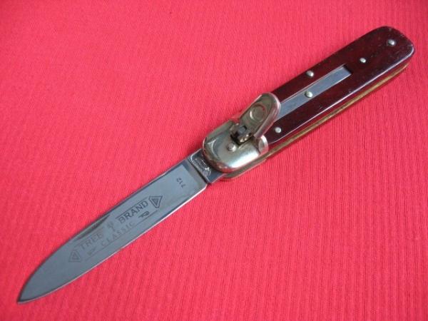 Vintage German Boker 712 Leverlock Knife BURGUNDY BONE