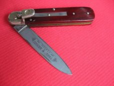 Vintage German Boker 712 Leverlock Knife BURGUNDY BONE