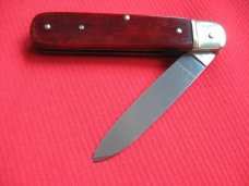 Vintage German Boker 712 Leverlock Knife BURGUNDY BONE