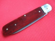 Vintage German Boker 712 Leverlock Knife BURGUNDY BONE
