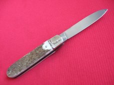 Vintage German BOKER 715R Stag Leverlock Switchblade Knife