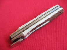 Vintage German BOKER 715R Stag Leverlock Switchblade Knife