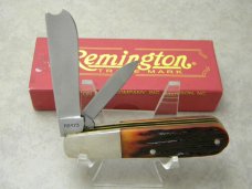 Remington UMC USA 2008 RB473 Amber Bone The Veteran Razor Barlow Knife 