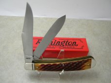 Remington USA 2016 R293B Amber Bone The Boss Bullet Trapper Knife NIB