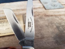 *TWO* Schrade+ USA 825 Stainless Steel Stockman's - Razor Blade Steel - NIB 