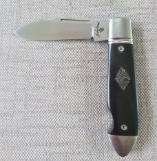 Vincenzo Balistreri Buffalo Horn Bullet Head Easy Open.3.75"...Flutedl..AEB-L..filework...coa..slip.