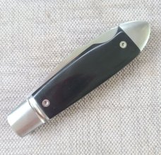 Vincenzo Balistreri Buffalo Horn Bullet Head Easy Open.3.75"...Flutedl..AEB-L..filework...coa..slip.