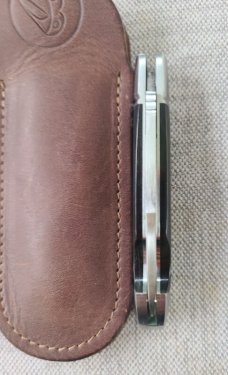 Vincenzo Balistreri Buffalo Horn Bullet Head Easy Open.3.75"...Flutedl..AEB-L..filework...coa..slip.
