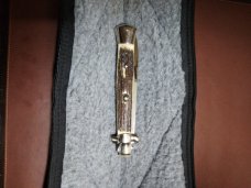 AGA CAMPOLIN 15" SWITCHBLADE 1990's stag swivel bolster"super clean"