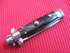 Oreste Dibon Italian 14cm. Horn STILETTO Switchblade Knife - New Old Stock
