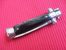 Oreste Dibon Italian 14cm. Horn STILETTO Switchblade Knife - New Old Stock