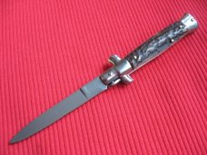 Oreste Dibon Italian 16cm. Stag STILETTO Switchblade Knife - New Old Stock
