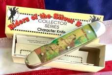 Vintage Camillus 2 Blade Large Cigar Knife w/ Riders of the Silver Screen Handles -Dale Evans -NOS