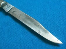 VINTAGE CASE XX USA 61048 DELRIN FOLDING POCKET TOOTHPICK SINGLE BLADE TRAPPER KNIFE KNIVES OLD