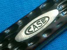 VINTAGE CASE XX USA 61048 DELRIN FOLDING POCKET TOOTHPICK SINGLE BLADE TRAPPER KNIFE KNIVES OLD
