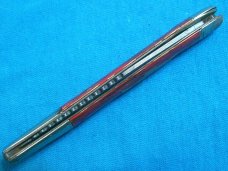 VINTAGE IMPERIAL PROV USA LOCKBACK FOLDING POCKET TEXAS TOOTHPICK TICKLER FISH KNIFE KNIVES OLD RED