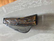 OLD 1800's SHEFFIELD LONG CO. STAG FLAT IRON BUTT