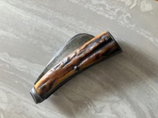 OLD 1800's SHEFFIELD LONG CO. STAG FLAT IRON BUTT