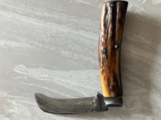 OLD 1800's SHEFFIELD LONG CO. STAG FLAT IRON BUTT