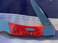 Case xx 1989 Medium 3 3/4" Lock back Knife (MDL# 61405 LSS) w/ Great Red Handles -NOS M/NM