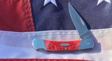 Case xx 1989 Medium 3 3/4" Lock back Knife (MDL# 61405 LSS) w/ Great Red Handles -NOS M/NM