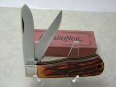 Remington Bullet 1991 R1178 Imitation Stag Mini Trapper Knife in Box