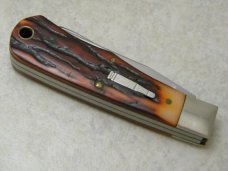 Remington Bullet 1991 R1178 Imitation Stag Mini Trapper Knife in Box
