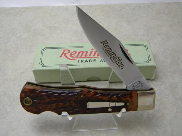 Remington Bullet 1984 R1303 Delrin Lockback Knife in Box