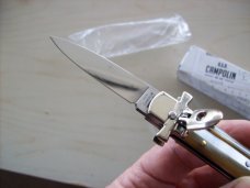 A. G. A. Campolin Dominus Lever Maltese Cross 6 Incher W/Brazilian Horn Handles  NIB
