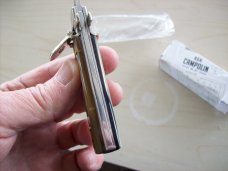 A. G. A. Campolin Dominus Lever Maltese Cross 6 Incher W/Brazilian Horn Handles  NIB