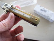 A. G. A. Campolin Dominus Lever Maltese Cross 6 Incher W/Brazilian Horn Handles  NIB