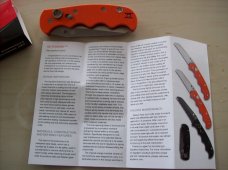 Spyderco Autonomy Automatic Knife Orange H1 Golden, Colo. U.S.A. NIB Scarce!